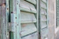 Detail of closed old wooden shutter Royalty Free Stock Photo