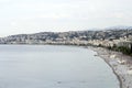 Coastline of Nice, view from the castle, French Riviera