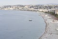 Coastline of Nice, view from the castle, French Riviera