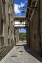 Detail of the cobbled streets of Pamplona Royalty Free Stock Photo