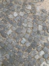 detail of a cobblestone street in Buenos Aires