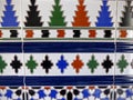 Detail of a traditional colored tile of Andalusia in Spain.