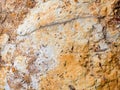 Detail of the colorful gravel and clay of a rural road Royalty Free Stock Photo