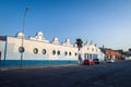 Detail of colorful houses in Luderitz - The ancient german style town in south Namibia Royalty Free Stock Photo