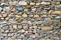 Detail of colorful stone wall