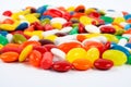 Detail of colorful sweets background Royalty Free Stock Photo