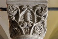 Detail of a column in Saint Mark Church in Korcula, Croatia Royalty Free Stock Photo