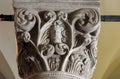 Detail of a column in Saint Mark Church in Korcula, Croatia Royalty Free Stock Photo