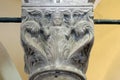 Detail of a column in Saint Mark Church in Korcula, Croatia Royalty Free Stock Photo