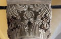 Detail of a column in Saint Mark Church in Korcula, Croatia Royalty Free Stock Photo