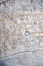 Detail of the Column of Traianus, Trajan's column. Rome, Italy Royalty Free Stock Photo