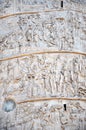 Detail of the Column of Traianus, Trajan's column. Rome, Italy Royalty Free Stock Photo
