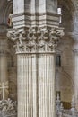 Detail Columns of Corinthian style and fustes striated