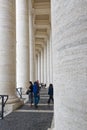 Detail of the columns in St. Peter`s Square