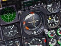 Detail / compass cockpit the Fairchild Republic A-10 Thunderbolt II Royalty Free Stock Photo