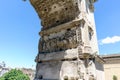 Detail of Constantine`s Arch at the Colosseum Square