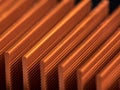 Detail of a cooling element of an circuit board Royalty Free Stock Photo