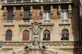 Detail of the Coppede neighborhood in Rome, Italy
