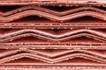 Detail of Copper Cathodes Royalty Free Stock Photo