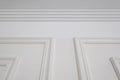 Detail of corner ceiling with intricate crown molding Royalty Free Stock Photo