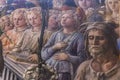 Detail from The Coronation of the Virgin by Filippo Lippi 1447 from Uffizi Gallery in Florence, Italy Royalty Free Stock Photo