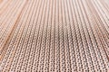 Detail of a corrugated cardboard stacked in sheets Royalty Free Stock Photo