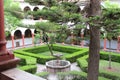 Detail of Courtyard of San Francisco Church in Cuzco, Peru Royalty Free Stock Photo