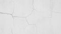 Detail of a crack white wall. Royalty Free Stock Photo