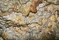 Detail cracked mica rock