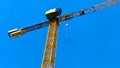 Detail of crane seen from the ground