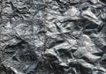 Crinkled tinfoil, aluminium foil Royalty Free Stock Photo