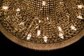 Detail of crystal chandelier Royalty Free Stock Photo