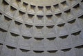 Detail of a cupola of Pantheon in Rome, Italy Royalty Free Stock Photo