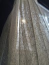 Detail curtain with slightly sun light Royalty Free Stock Photo