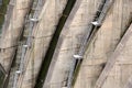 detail of a dam, the backstairs Royalty Free Stock Photo