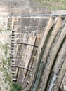 Detail of a dam Royalty Free Stock Photo