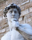 Detail of the David sculpture in Florence Royalty Free Stock Photo