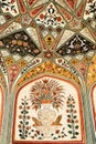 Detail of decorated gateway. Amber fort. Royalty Free Stock Photo