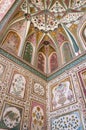 Detail of decorated gateway in Amber fort Royalty Free Stock Photo