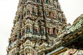 Detail of the decorated tower of Hindu temple