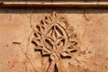 Detail decorative of Dauji Ki Kothi in Orchha Royalty Free Stock Photo