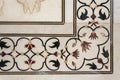 Detail decorative of taj mahal