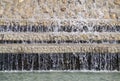 Detail of a decorative waterfall Royalty Free Stock Photo