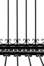 Detail of decorative wrought iron fence Royalty Free Stock Photo