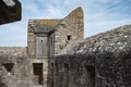 Defensive walls of Mont Sain Michelle from inside. A small corner room