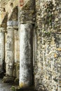 Detail on Densus church, Hunedoara, Romania Royalty Free Stock Photo