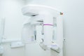 Detail Dental Panoramic Radiograph equipment X-ray in the modern dental clinic. Stomatology and health care concept. selective foc