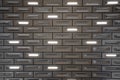 Detail design of aluminium ceiling block in brick pattern with led lighting integrated in surface / detail aluminium / abstract b