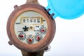 Old water meter Royalty Free Stock Photo