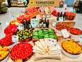 Fresh Produce Display in Supermarket